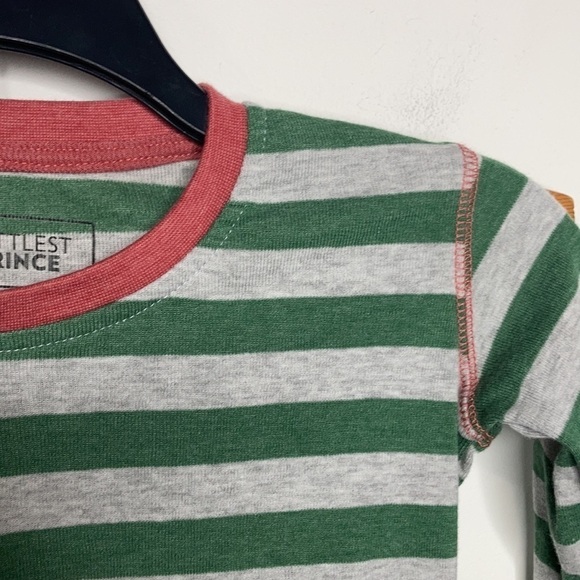 Littlest Prince striped pajama set size 10 - Picture 3 of 10